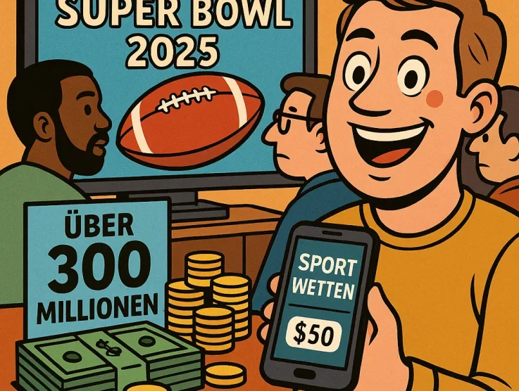 Super Bowl 2025: Over 300 million dollars in legal bets in the USA