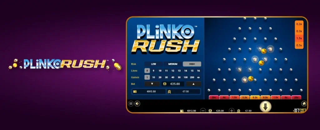 Plinko Rush ist Betsofts