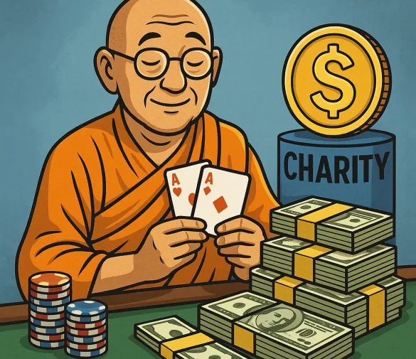 Buddhist poker player wins $670,000 – and donates it all