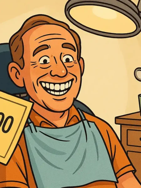 Lottery winner invests $42,000 in perfect smile – nine hours at the dentist