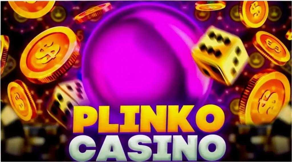 Plinko slot machine with falling balls in the online casino